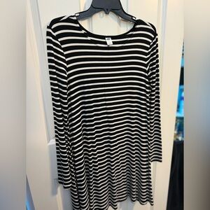 Black and White stripped dress